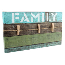 Load image into Gallery viewer, Family Wall Decor with Clothes Pins to hang pictures