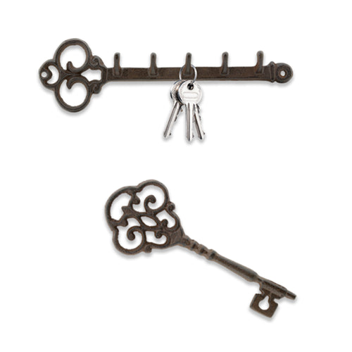 Hook Iron Key Holder & Iron Key Décor Set