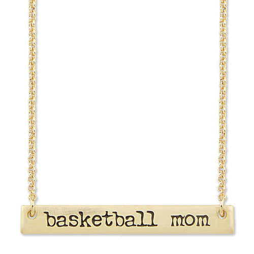 Basketball Mom Bar Necklace