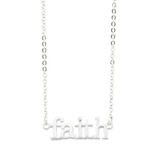 Load image into Gallery viewer, Faith Silver Necklace