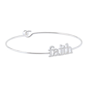 Silver Faith Bracelet