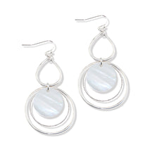 Load image into Gallery viewer, Silver Teardrop Earrings