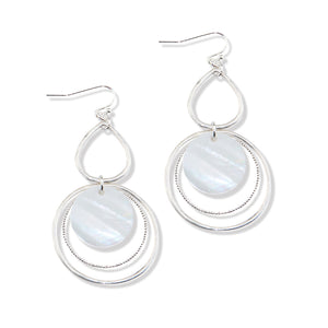 Silver Teardrop Earrings