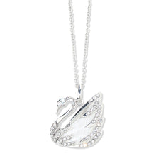Load image into Gallery viewer, Crystal Swan Necklace