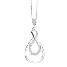 Load image into Gallery viewer, Crystal Double Infinity Necklace