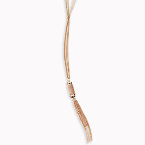 Rosy Tassel Necklace