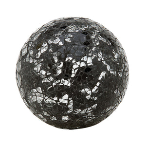 Black & Silver Mosaic Glass Ball