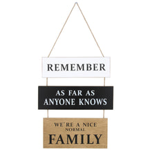 Load image into Gallery viewer, Funny Family Saying Wood Wall Decor