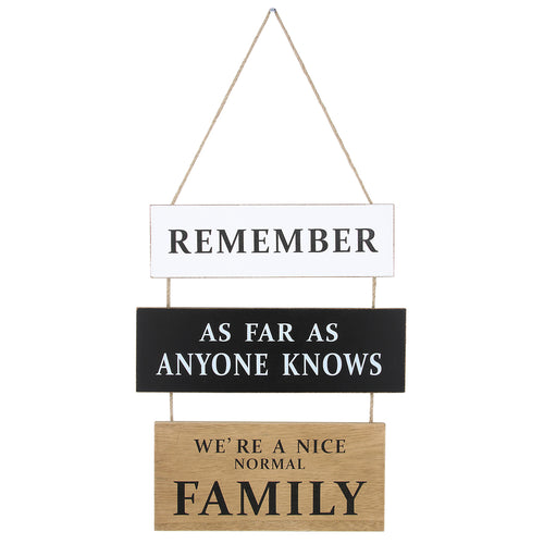 Funny Family Saying Wood Wall Decor