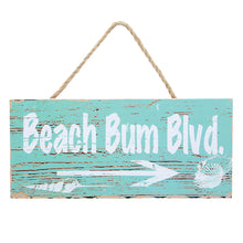 Load image into Gallery viewer, Beach Bum Blvd Wooden Wall Decor