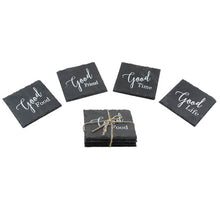 Load image into Gallery viewer, Charcoal Slate Coasters