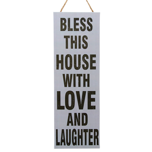 Bless this house with love and laughter wall decor