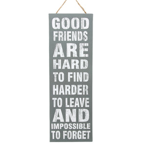 'Good Friends are Hard to Find' Canvas Wall Decor