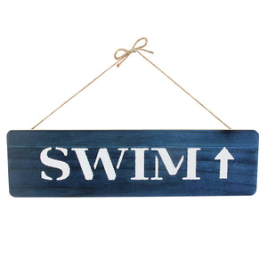 Swim Wood Wall Décor