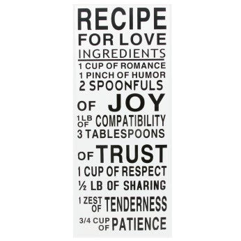 Recipe for Love Wall Décor