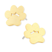 Load image into Gallery viewer, Gold Paw Earrings