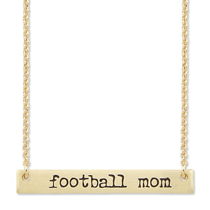 Football Mom Bar Necklace