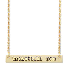 Load image into Gallery viewer, Basketball Mom Bar Necklace