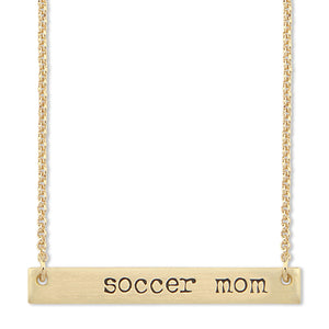 Soccer Mom Bar Necklace
