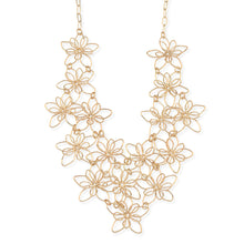 Load image into Gallery viewer, Gold Flower Link Necklace