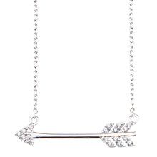 Load image into Gallery viewer, Crystal Arrow Necklace