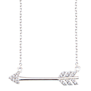 Crystal Arrow Necklace