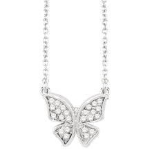 Load image into Gallery viewer, Crystal Butterfly Necklace