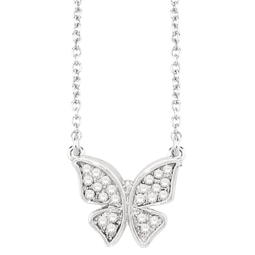 Crystal Butterfly Necklace