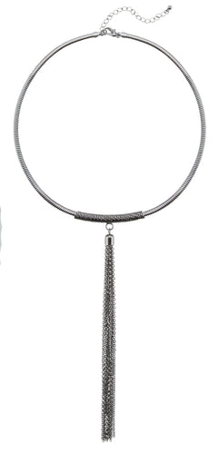 Wrapped Tassel Choker