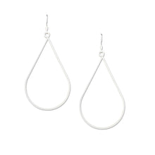 Load image into Gallery viewer, Silver Teardrop Earrings