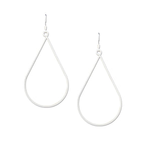 Silver Teardrop Earrings