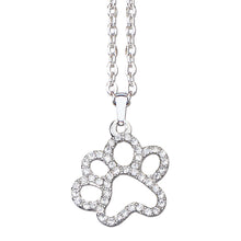 Load image into Gallery viewer, Crystal Paw Necklace