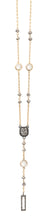 Load image into Gallery viewer, Long Gold Necklaces decorated with assorted beads and crystals
